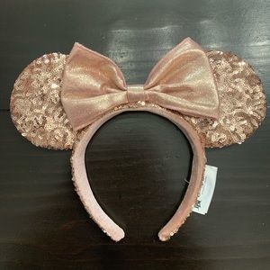 Rose Gold Sequin Minnie Ears